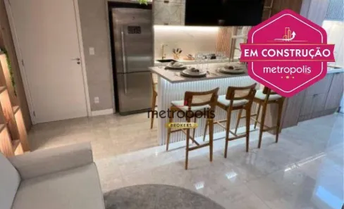 Apartamento com 2 Quartos à venda, 58m² no Vila Alzira, Santo André
