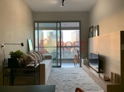 Apartamento com 1 Quarto para alugar, 55m² no Santo Amaro, São Paulo