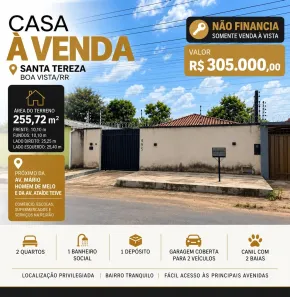 Casa com 2 Quartos à venda, 145m² no Santa Tereza, Boa Vista
