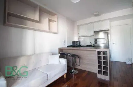 Apartamento com 1 Quarto para alugar, 32m² no Santo Amaro, São Paulo