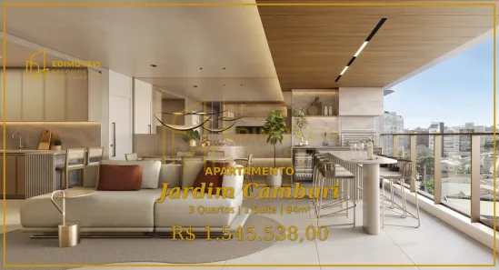 Apartamento com 3 Quartos à venda, 94m² no Jardim Camburi, Vitória