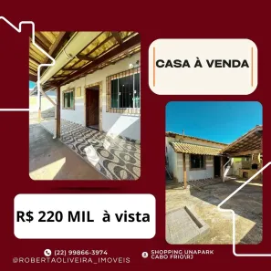 Casa com 2 Quartos à venda, 90m² no Terramar (Tamoios), Cabo Frio