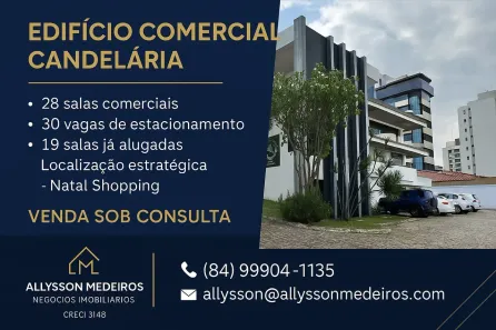 Prédio Comercial com 28 Quartos à venda, 1148m² no Candelária, Natal