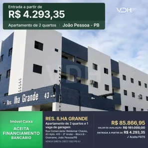 Apartamento com 2 Quartos à venda, 45m² no Gramame, João Pessoa
