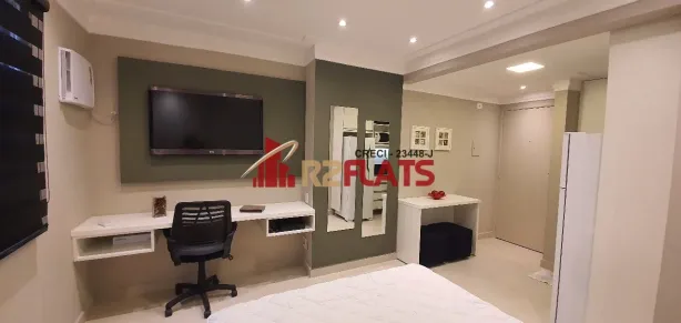 Apartamento com 1 Quarto para alugar, 24m² no Moema, São Paulo