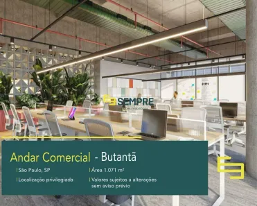 Imóvel Comercial para alugar, 1072m² no Butantã, São Paulo