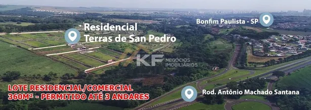 Lote/Terreno à venda, 360m² no Bonfim Paulista, Ribeirão Preto