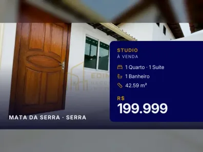 Apartamento com 1 Quarto à venda, 42m² no Mata da Serra, Serra