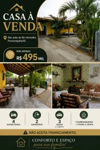Casa com 4 Quartos à venda, 120m² no São João do Rio Vermelho, Florianópolis
