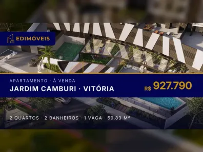 Apartamento com 2 Quartos à venda, 59m² no Jardim Camburi, Vitória