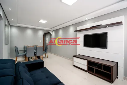 Apartamento com 3 Quartos para alugar, 90m² no Ponte Grande, Guarulhos
