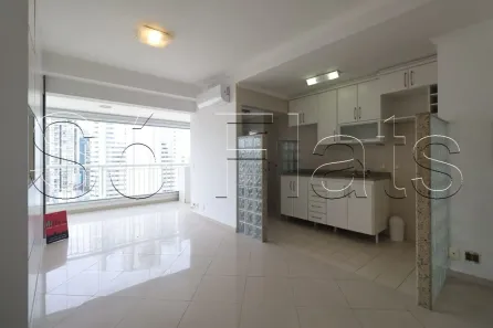 Flat com 1 Quarto para alugar, 55m² no Cidade Monções, São Paulo