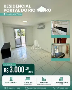 Apartamento com 2 Quartos para alugar, 85m² no Santo Antônio, Manaus