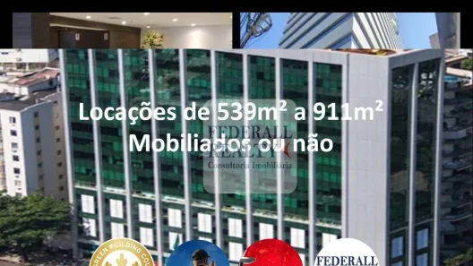Sala Comercial para alugar, 912m² no Humaitá, Rio de Janeiro