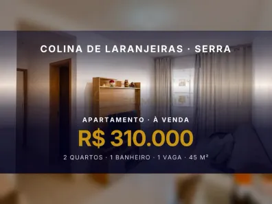 Apartamento com 2 Quartos à venda, 45m² no Colina de Laranjeiras, Serra