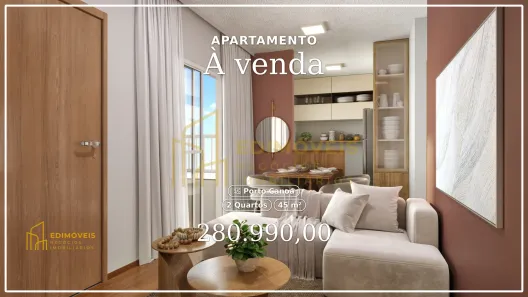 Apartamento com 2 Quartos à venda, 45m² no Porto Canoa, Serra