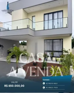 Sobrado com 3 Quartos à venda, 180m² no Tarumã-Açu, Manaus