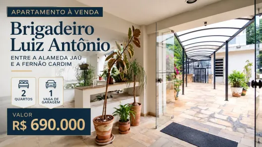 Apartamento com 2 Quartos à venda, 62m² no Jardim Paulista, São Paulo