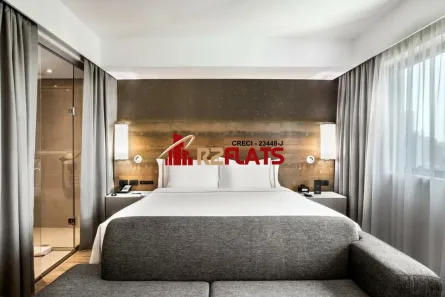 Apartamento com 1 Quarto para alugar, 28m² no Indianópolis, São Paulo