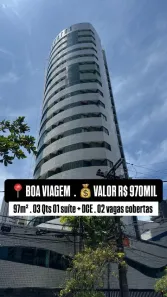 Apartamento com 3 Quartos à venda, 97m² no Boa Viagem, Recife