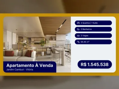 Apartamento com 3 Quartos à venda, 94m² no Jardim Camburi, Vitória