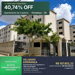 Apartamento com 2 Quartos à venda, 44m² no Mondubim, Fortaleza