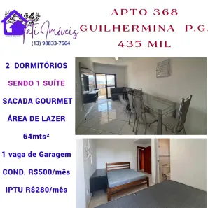 Apartamento com 2 Quartos à venda, 64m² no Guilhermina, Praia Grande