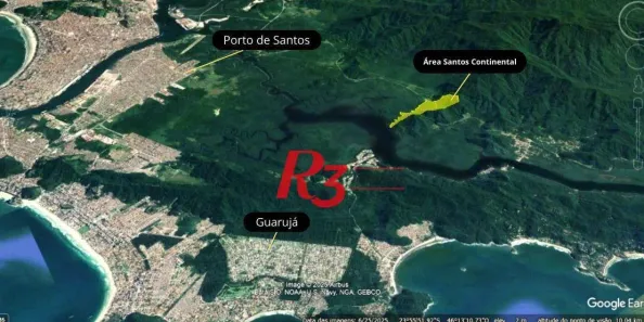 Lote/Terreno à venda, 1100000m² no Caruara, Santos