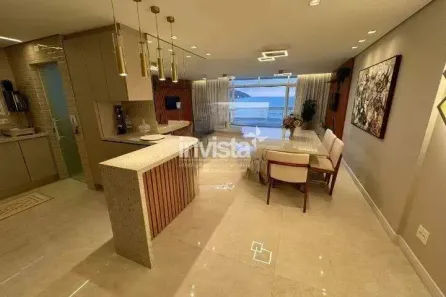 Apartamento com 3 Quartos para alugar, 150m² no Gonzaga, Santos