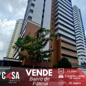 Apartamento com 3 Quartos à venda, 71m² no Fátima, Fortaleza