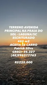 Lote/Terreno à venda, 480m² no Laguna, Laguna