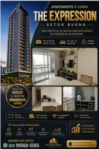 Apartamento com 2 Quartos à venda, 67m² no Setor Bueno, Goiânia