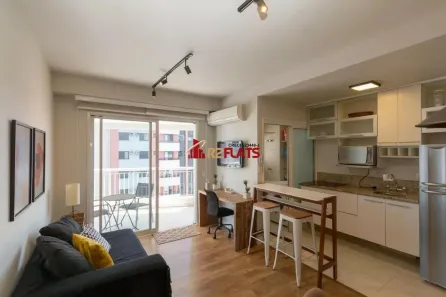 Flat com 1 Quarto para alugar, 47m² no Cidade Monções, São Paulo