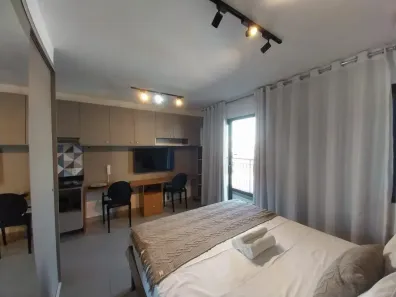 Apartamento com 1 Quarto para alugar, 26m² no Indianópolis, São Paulo