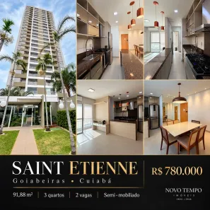 Apartamento com 3 Quartos à venda, 92m² no Goiabeira, Cuiabá