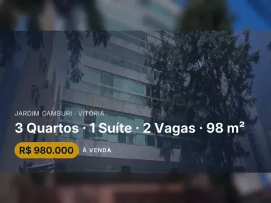 Apartamento com 3 Quartos à venda, 98m² no Jardim Camburi, Vitória