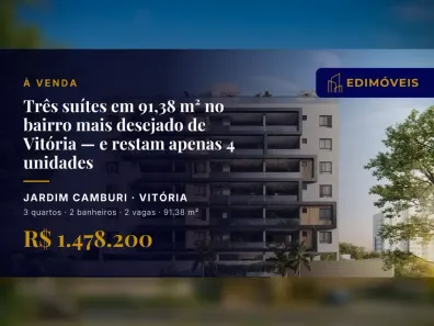 Apartamento com 3 Quartos à venda, 91m² no Jardim Camburi, Vitória