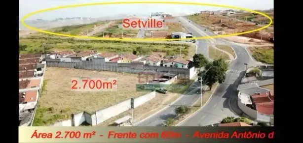 Lote/Terreno à venda, 2700m² no Campos de São José, São José dos Campos