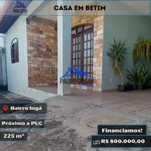Casa com 3 Quartos à venda, 225m² no Ingá, Betim