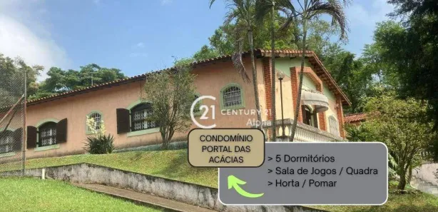 Casa de Condomínio com 5 Quartos à venda, 790m² no Portal das Acácias, Santana de Parnaíba