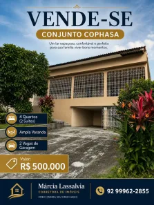 Casa com 4 Quartos à venda, 200m² no Nova Esperança, Manaus