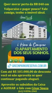 Apartamento com 2 Quartos à venda, 45m² no Parque Esplanada II, Valparaíso de Goiás