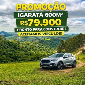Lote/Terreno à venda, 600m² no Centro, Igaratá