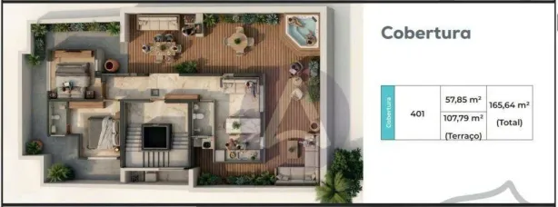 Cobertura com 2 Quartos à venda, 166m² no Ribeirão da Ilha, Florianópolis