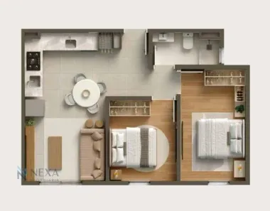 Apartamento com 2 Quartos à venda, 47m² no Serraria, São José