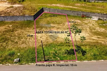Lote/Terreno à venda, 538m² no Condomínio Blue, Registro