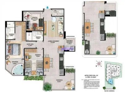 Apartamento com 2 Quartos à venda, 82m² no Santa Rosa, Niterói