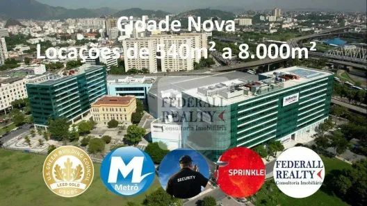 Sala Comercial para alugar, 1080m² no Cidade Nova, Rio de Janeiro