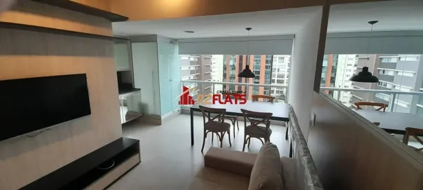 Flat com 1 Quarto para alugar, 37m² no Indianópolis, São Paulo