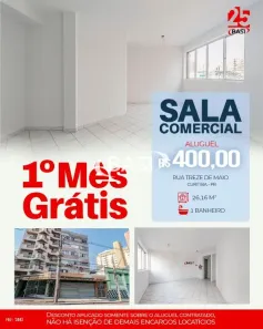 Sala Comercial para alugar, 23m² no Centro, Curitiba